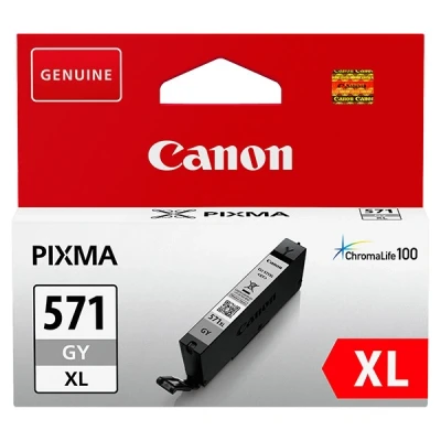 Image of Canon CLI 571GY XL Ink Cartridge, Grey, High