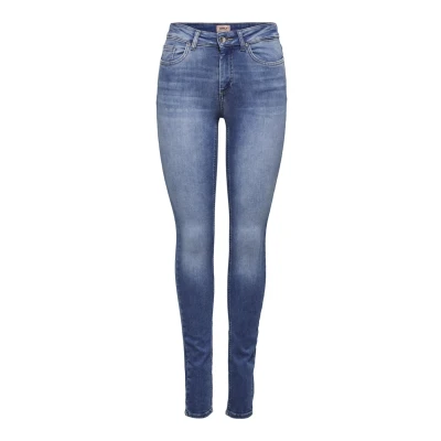 Image of ONLY Onlblush LIFE MID Skinny Jeans Fit, Women&#039;s, Size: XLx34, Medium blue denim