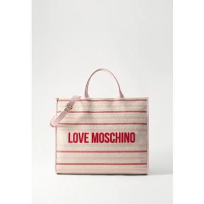 Image of Love Moschino Flower Tote bag, Women&#039;s, Size: One Size, Natural/powder