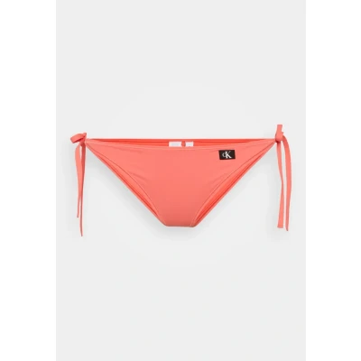 Image of Calvin Klein Swimwear SIDE TIE Bikini bottoms, Women&#039;s, Size: XS, Dazzling coral