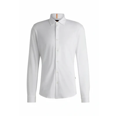 Image of BOSS Mysoft Shirt white, Men&#039;s, Size: Medium, White