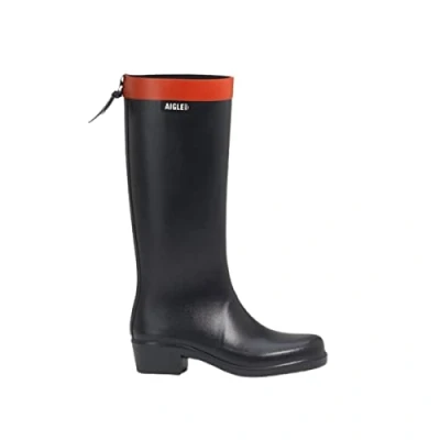 Image of Aigle Women&#039;s Myrica Rain Boot, Marine, 4 UK