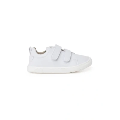 Image of Pisamonas Barefoot School Trainers Double Hook And Loop Strap Size 7.5 Color White