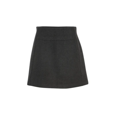 Image of ICHI IHWOOLY SK3 Skirt 20119760, Dark Grey Melange (200319), 12