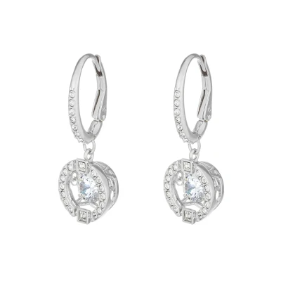 Image of Swarovski Sparkling DROP Earrings, Women&#039;s, Size: One Size, White