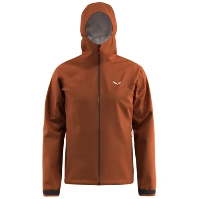 Image of Salewa PUEZ Jacket Hardshell jacket, Men&#039;s, Size: Large, Bombay brown