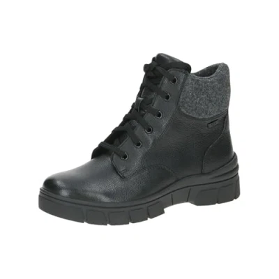 Image of CAPRICE Damen Stiefeletten zum Schnüren Gefüttert Wasserabweisend, Schwarz (Black Nappa), 40 EU