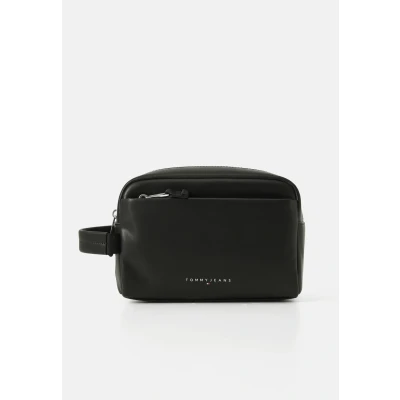 Image of Tommy Jeans Linear Washbag Wash bag, Men&#039;s, Size: One Size, Black