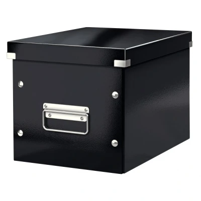 Image of Leitz Medium Storage Cube, Black, Click and Store Range, 61090095