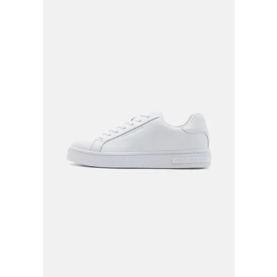 Image of Armani Exchange London Trainers, Men&#039;s, Size: 5.5, Brilliant white Leather