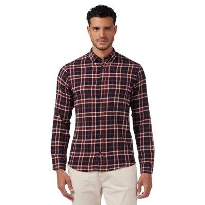 Image of Jack &amp; Jones Jjeclassic Autumn Check Shirt Shirt, Men&#039;s, Size: XS, Hawaiian sunset