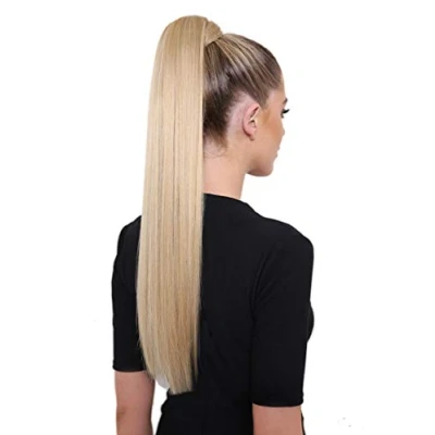 Image of LullaBellz Grande 26 Straight Wrap Around Pony (Various Shades) Mixed Auburn
