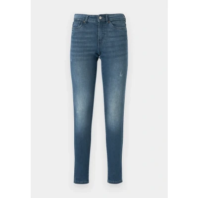 Image of ONLY Onlwauw LIFE MID SK DNM BJ777 NOOS Jeans Skinny Fit, Women&#039;s, Size: XSx32, Blue black denim