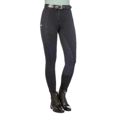 Image of HKM SS&#039;24 Riding Breeches Harbour Island Denim Full Grip
