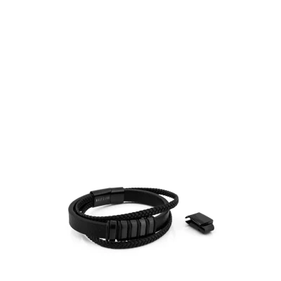 Image of Akitsune Fabula Bracelet, Men&#039;s, Size: 6,69&#039;&#039;, Schwarz
