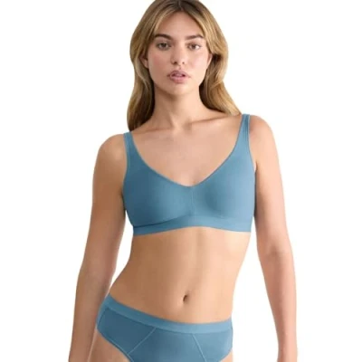 Image of Sloggi EVER EASE SOFT BRA Tshirt bra, Women&#039;s, Size: 32C. 34A/B, Provincial blue