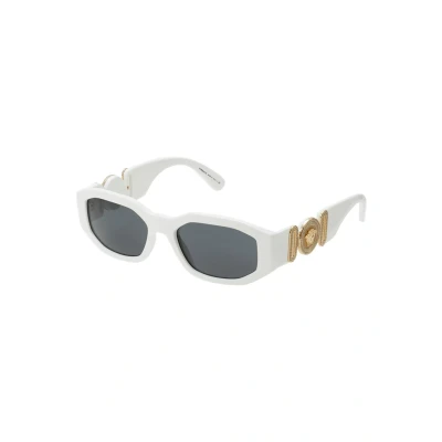 Image of Versace Biggie Unisex Sunglasses, Size: 53, White/black