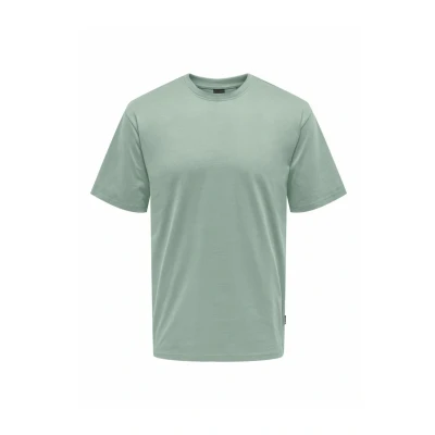Image of ONLY &amp; SONS Men&#039;s Onsfred Life RLX SS Tee Noos T Shirt, Barely Pink, XS