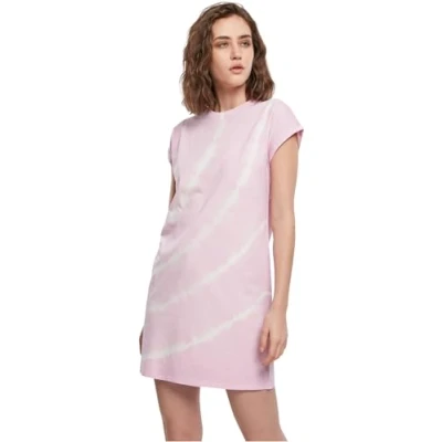 Image of Urban Classics TIE DYE Jersey dress, Women&#039;s, Size: Small, Girlypink