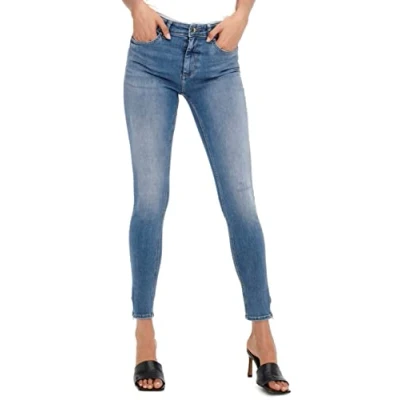 Image of ONLY Onlblush Jeans Skinny Fit, Women&#039;s, Size: Mx30, Light medium blue denim