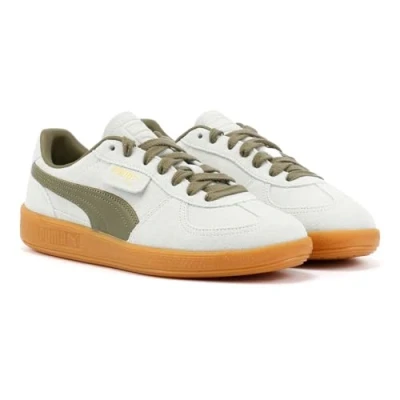 Image of Puma Palermo Unisex Trainers, Size: 7, Peaceful blue/loden green Suede