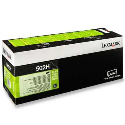 Image of MS310d Lexmark 502H (50F2H00) high capacity black toner (original)