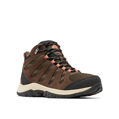 Image of Columbia Redmond III MID Waterproof Hiking shoes, Women&#039;s, Size: 6, Cordovan/dark coral Leather and textile