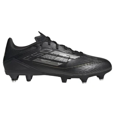 Image of adidas Performance F50 League SOFT Ground Screwin stud football boots, Men&#039;s, Size: 7, Core black/iron metallic/gold metallic Textile/synthetics