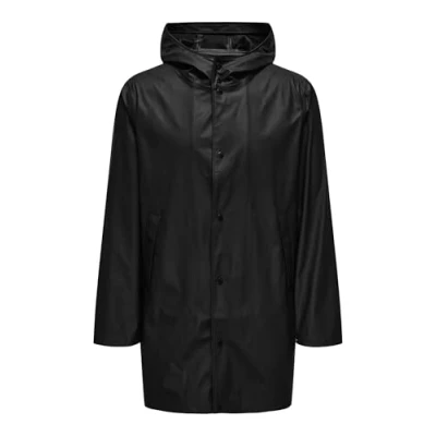 Image of Only &amp; Sons Onsluca Waterproof jacket, Men&#039;s, Size: XL, Black
