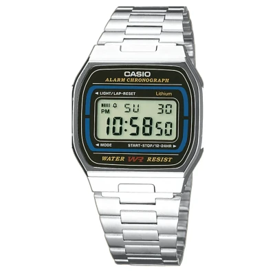 Image of Casio Digital watch silvercoloured, Size: One Size, Silver coloured