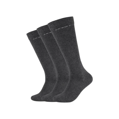 Image of camano 3PACK Knee high socks, Size: 2.5 5, Anthracite melange