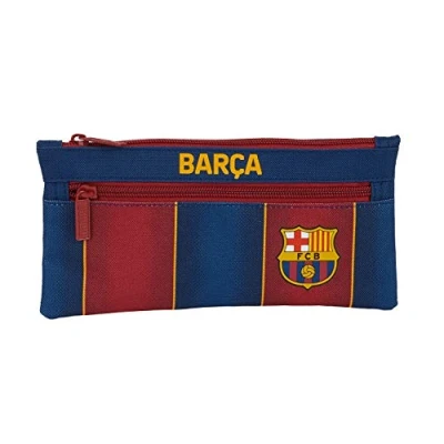 Image of safta FC Barcelona 1st Kit 20/21 School Pencil Case, 200 x 60 mm, Navy/Garnet