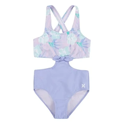 Image of Hurley Girl&#039;s Hrlg Tie Front Monokini One Piece Swimsuit
