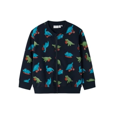 Image of Name it Nmmbertillo Zipup sweatshirt for kids, Size: 9 12m, Dark sapphire