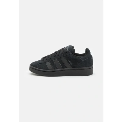 Image of adidas Originals Campus Unisex Trainers for kids, Size: 3, Core black/footwear white Suede