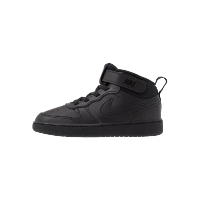 Image of Nike Sportswear Court Borough MID 2 Unisex Hightop trainers for kids, Size: 10.5K, Black Leather and textile