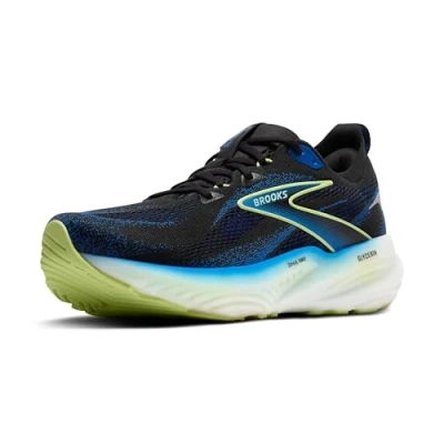 Image of Brooks Glycerin 22 Road running shoes, Men&#039;s, Size: 13, Black neo yellow Textile
