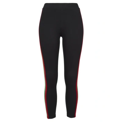 Image of Urban Classics Leggings Trousers, Women&#039;s, Size: XS, Black/firered/green