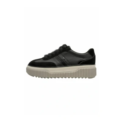 Image of Tamaris Sneaker Trainers, Women&#039;s, Size: 5, Black leather shoes