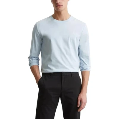 Image of Marc O&#039;Polo Long Sleeve CREW NECK ICON Chest Print sleeved top, Men&#039;s, Size: Small, Starlight