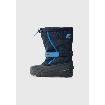 Image of Sorel Unisex Kid&#039;s Flurry Boot Snow, Collegiate Navy Atmosphere, 6 UK