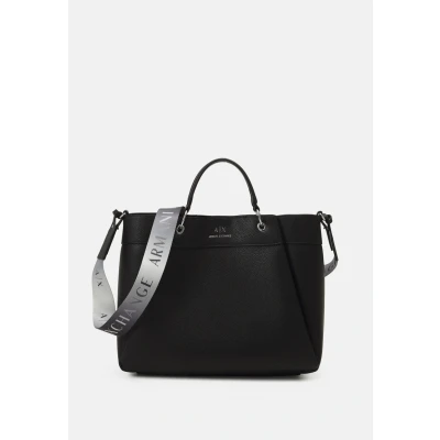 Image of Armani Exchange Shopping Womans Handbag, Women&#039;s, Size: One Size, Nero