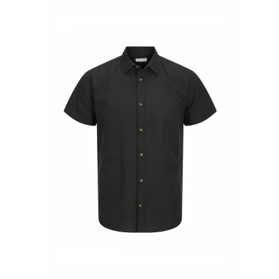 Image of JACK &amp; JONES Men&#039;s Jjesummer Shirt Ss Sn Short Sleeved Shirt, black, M