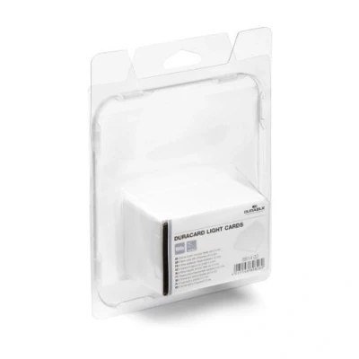 Image of Durable 891402 Duracard Thin Cards, 100 Refill Pack for ID 300, (54 x 86 mm), 0.5 mm Thick PVC, White