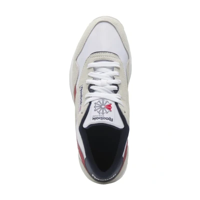 Image of Reebok Classic Trainers, Size: 5, Ftwr white flash red vector navy Nylon