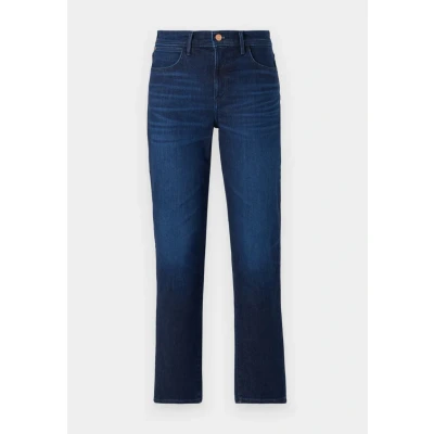 Image of Wrangler Damen Straight Jeans, Solstice Blue, 28W / 32L
