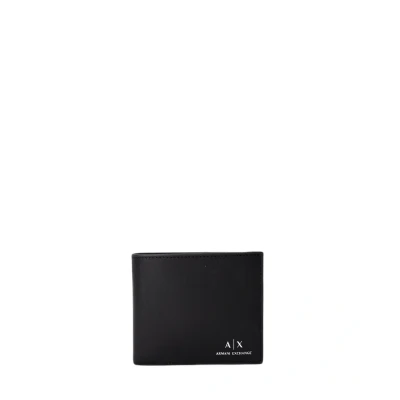 Image of Armani Exchange Bifold W/COIN Pocket MAN&#039;S Wallet, Size: One Size, Black