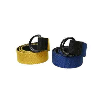 Image of Urban Classics 2 PACK Braided belt for kids, Size: S/M, black royal yellow