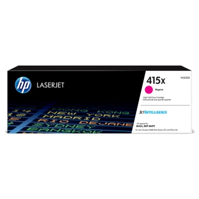 Image of HP 415X High Yield magenta original LaserJet toner cartridge (W2033X) for Color Pro M454, MFP M479
