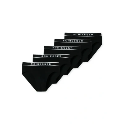 Image of Schiesser 5PACK RIO Briefs, Men&#039;s, Size: 32, Schwarz